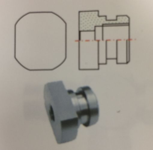 Bilde av Flat sided Brake Locator M10x1.0