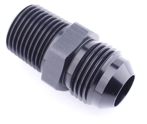 Bilde av AN20 Han - 1-1/4" NPT Han - Nippel Fitting - Sort Alu