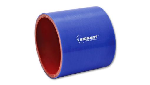 Bilde av Vibrant 1.25in I.D. x 3in Long Gloss Blue Silicone Hose Coupling