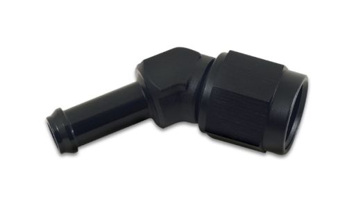 Bilde av Vibrant -8AN to 3/8in Hose Barb 45 Degree Adapter - Anodized Black