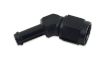 Bilde av Vibrant -8AN to 1/2in Hose Barb 45 Degree Adapter - Anodized Black