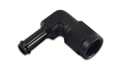 Bilde av Vibrant -8AN to 3/8in Hose Barb 90 Degree Adapter - Anodized Black