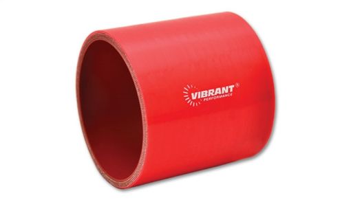 Bilde av Vibrant 4 Ply Reinforced Silicone Straight Hose Coupling - 1in I.D. x 3in long (RED)