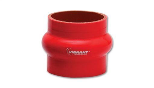 Bilde av Vibrant 4 Ply Reinforced Silicone Hump Hose Connector - 1.5in I.D. x 3in long (RED)