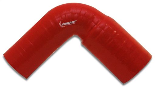 Bilde av Vibrant 4 Ply Reinforced Silicone 90 degree Transition Elbow - 2.5in I.D. x 2.75in I.D. (RED)