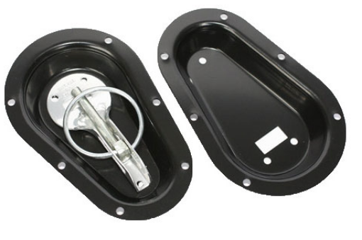 Bilde av Recessed Bonnet Pin Plates - Black