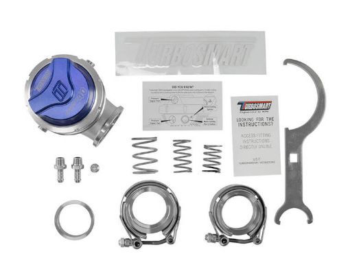 Bilde av Turbosmart Comp-Gate 40 mm GenV WG40 external wastegate 7 psi (blue)